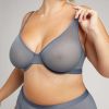 Bras * | Negative Underwear Sieve Demi Bra In Bras Slate