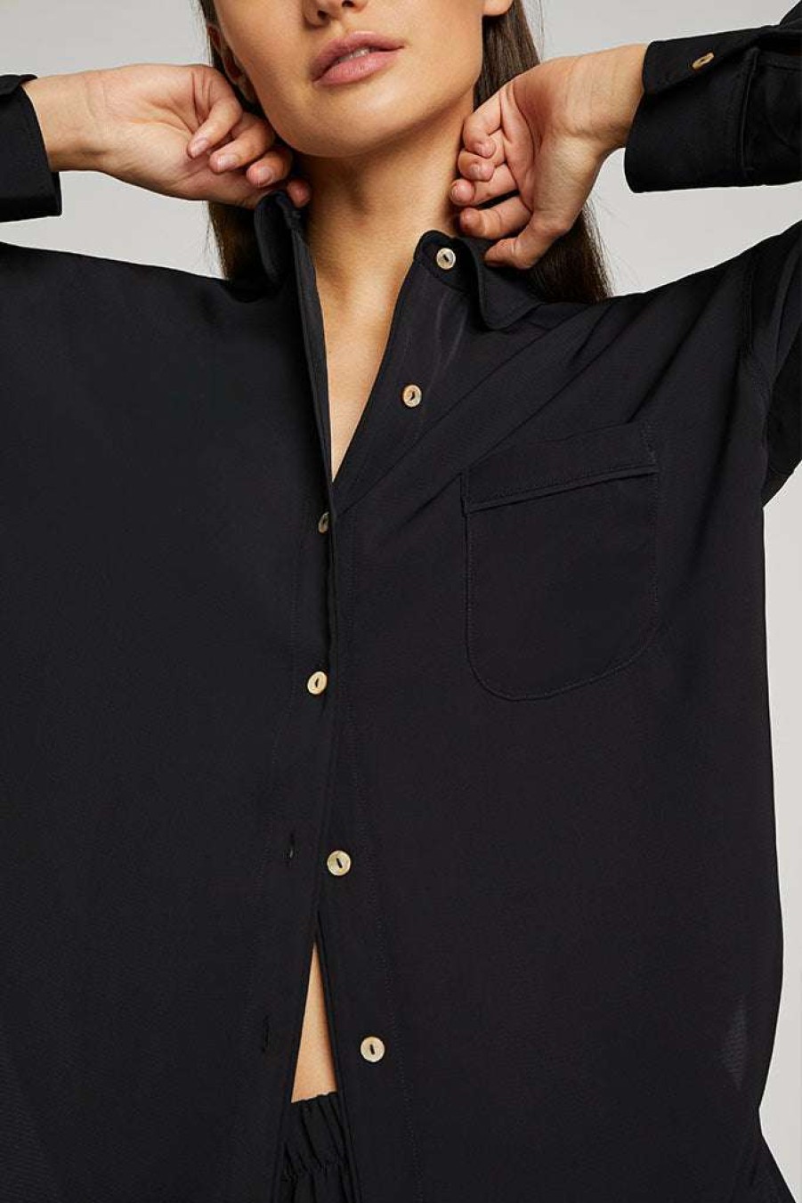 Lounge * | Negative Underwear Lounge Supreme Shirt In Black