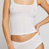 Lounge * | Negative Underwear Lounge Whipped Cropped A-Top In White