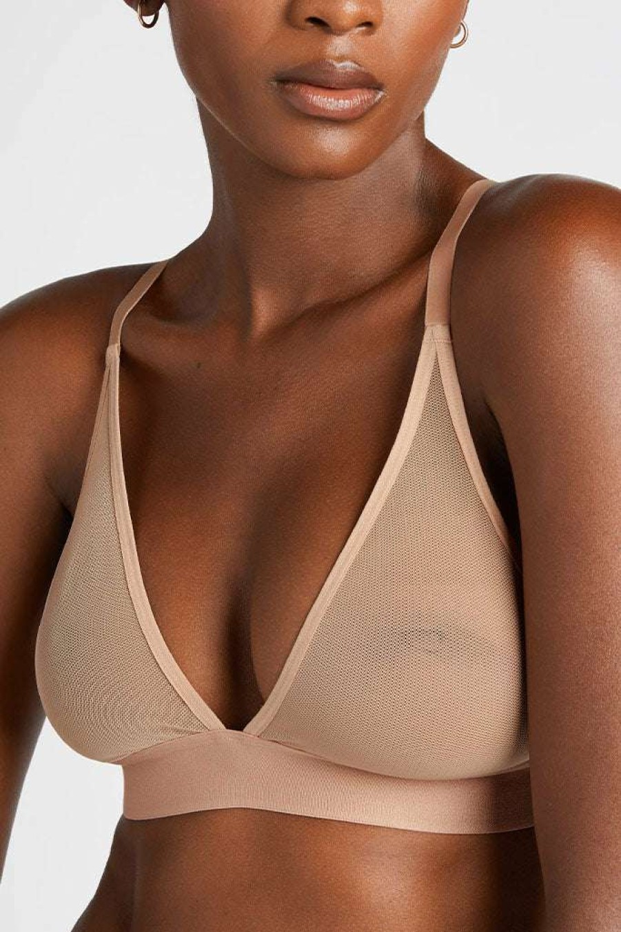 Bras * | Negative Underwear Sieve Triangle Bra In Bras Buff