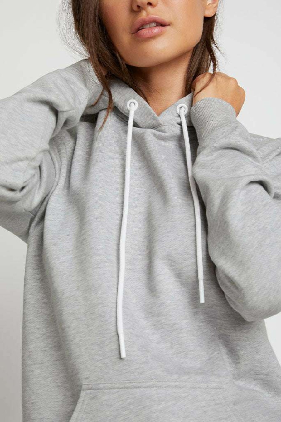 Lounge * | Negative Underwear Club Hoodie In Heather Grey