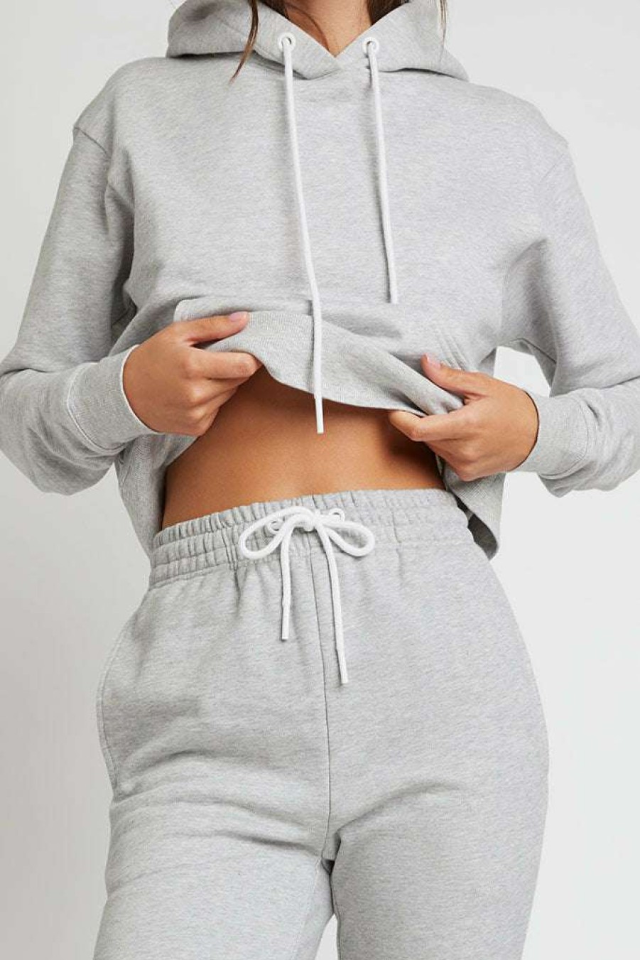 Lounge * | Negative Underwear Club Hoodie In Heather Grey