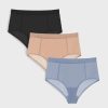 Underwear * | Negative Underwear Underwear Sieve High-Waist Brief In Black And In Buff And In Slate (3 Pack) Black / Buff / Slate