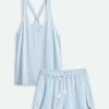 Lounge * | Negative Underwear Supreme Sleep Tank + Short In (Pack) Glacier