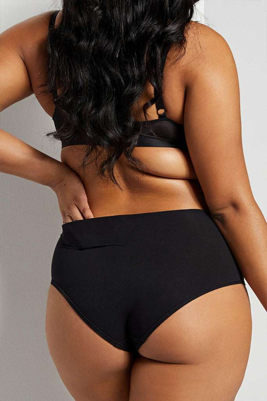 Underwear * | Negative Underwear Underwear Cotton High Waist Brief In (Pack) Black