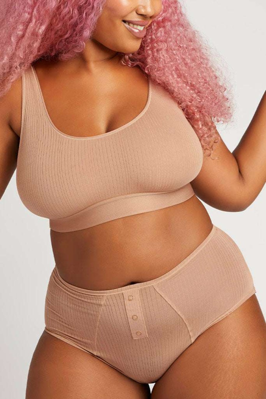 Whipped * | Negative Underwear Wireless Whipped Bra Top In (Employee Sale) Buff