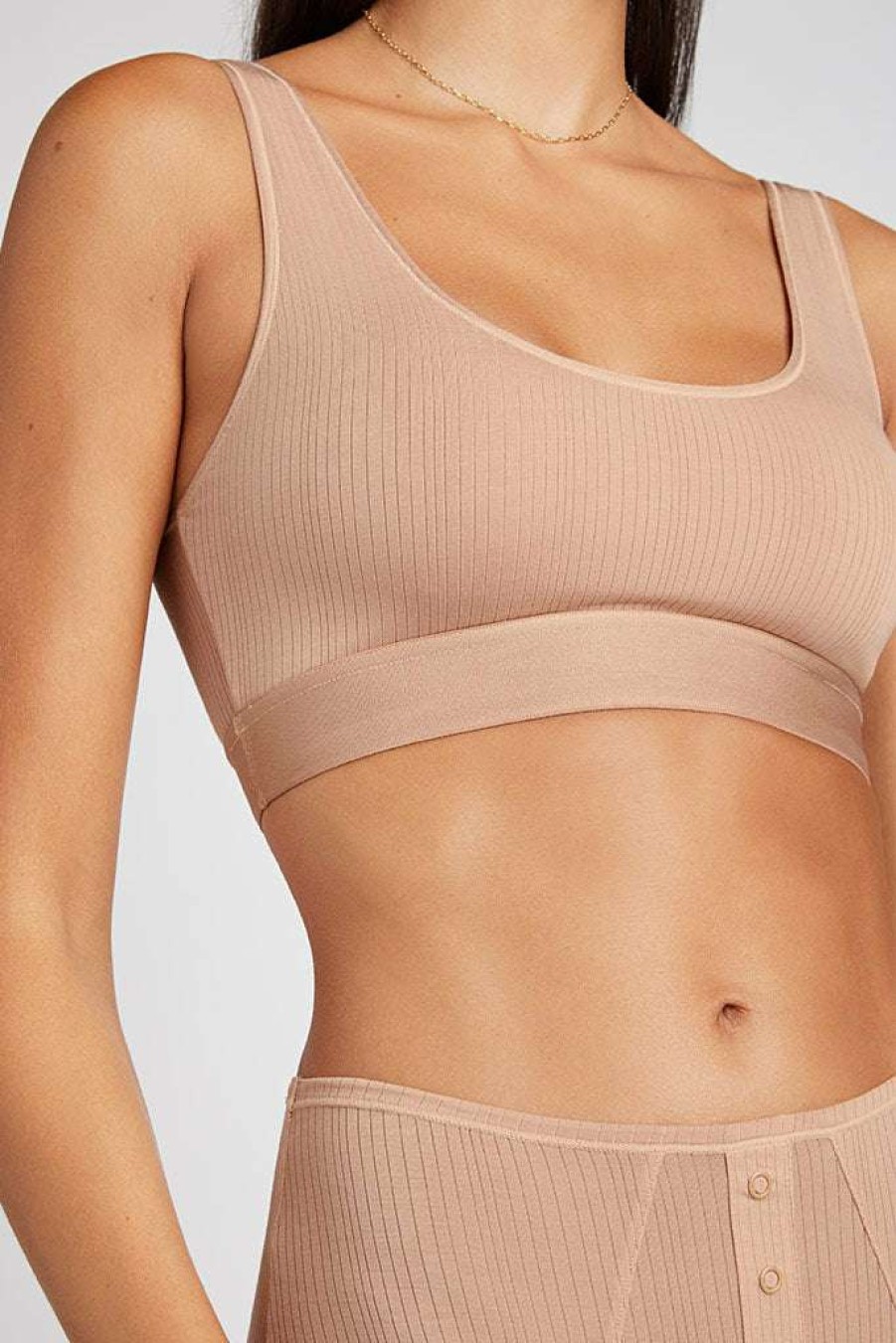 Whipped * | Negative Underwear Wireless Whipped Bra Top In (Employee Sale) Buff