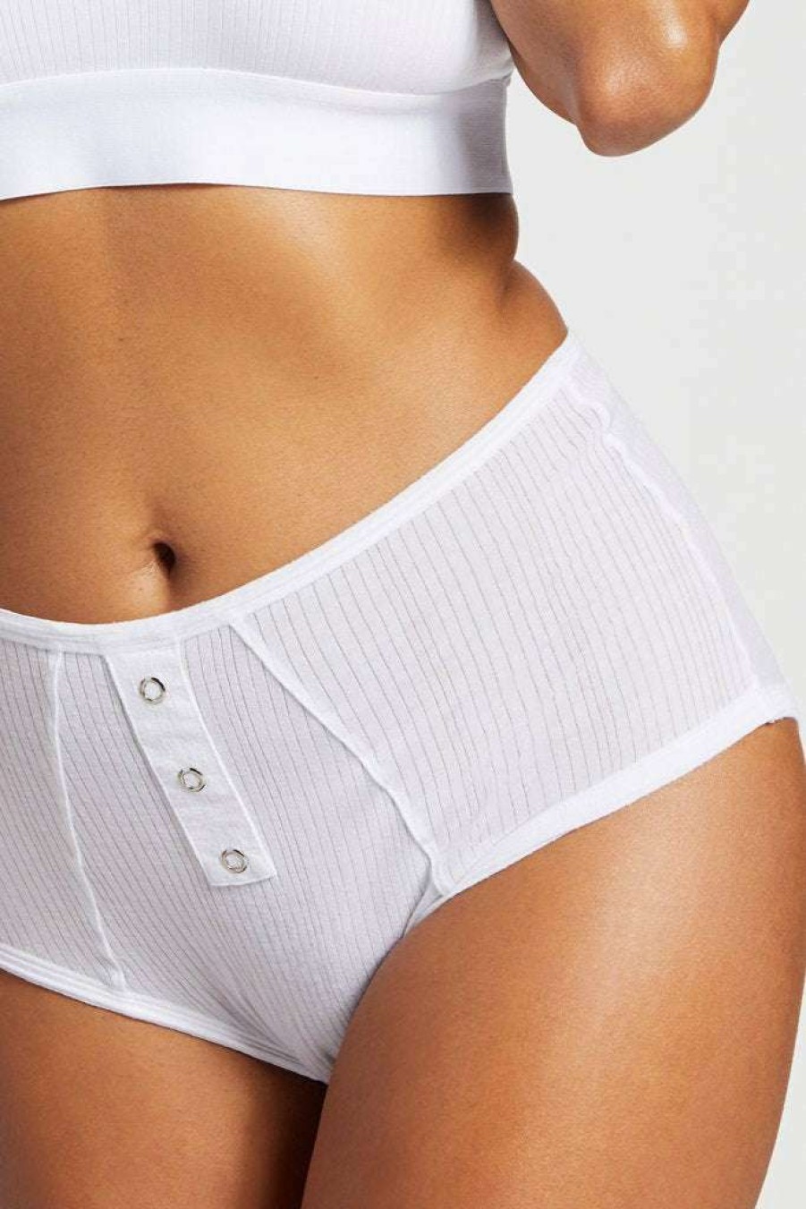 Underwear * | Negative Underwear Whipped High Rise In Underwear White