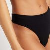 Underwear * | Negative Underwear Cotton Thong In (Singles Employee Sale) Black