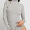 Lounge * | Negative Underwear Whipped Turtleneck In Heather Grey