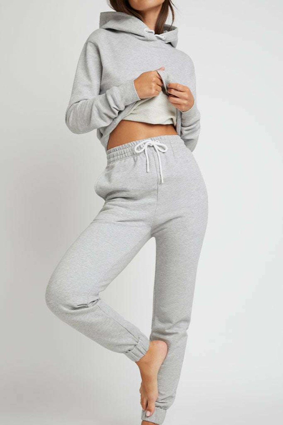 Lounge * | Negative Underwear Club Classic Sweat In Lounge Heather Grey