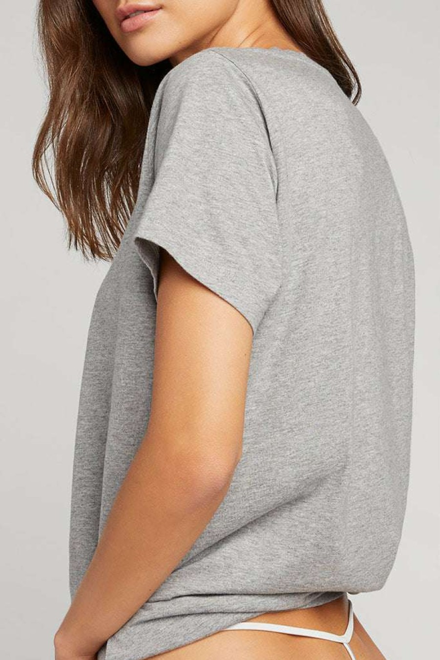 Lounge * | Negative Underwear Uniform Crew Tee In Lounge Heather Grey