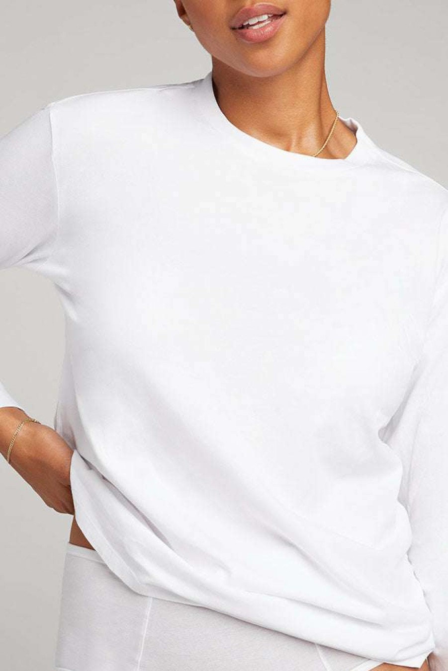 Lounge * | Negative Underwear Uniform Long Sleeve In Lounge White