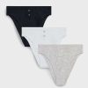 Underwear * | Negative Underwear Whipped French Cut Brief In Black And In White And In Heather Grey (3 Pack) Black / White / Heather Grey