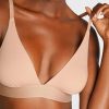 Bras * | Negative Underwear Cotton Triangle Bra In Buff